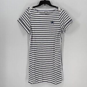 Women's Fanatics Dallas Cowboys Tommy Bahama Tri-Blend Jovanna Striped Dress L